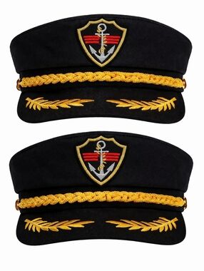 TWO Captain cotton hat/ Quantity 2 pieces